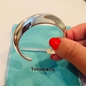 Tiffany & Co. Elsa Peretti Silver Swirl Cuff Bracelet